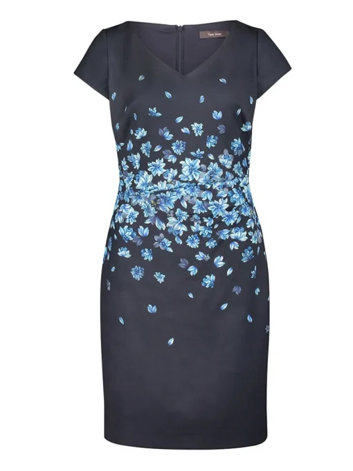 Vera Mont Kleid In Dunkelblau/ Hellblau 7 Vera Mont Kleid In Dunkelblau/ Hellblau -Angebote Zart Stil Store vera mont kleid in dunkelblau hellblau