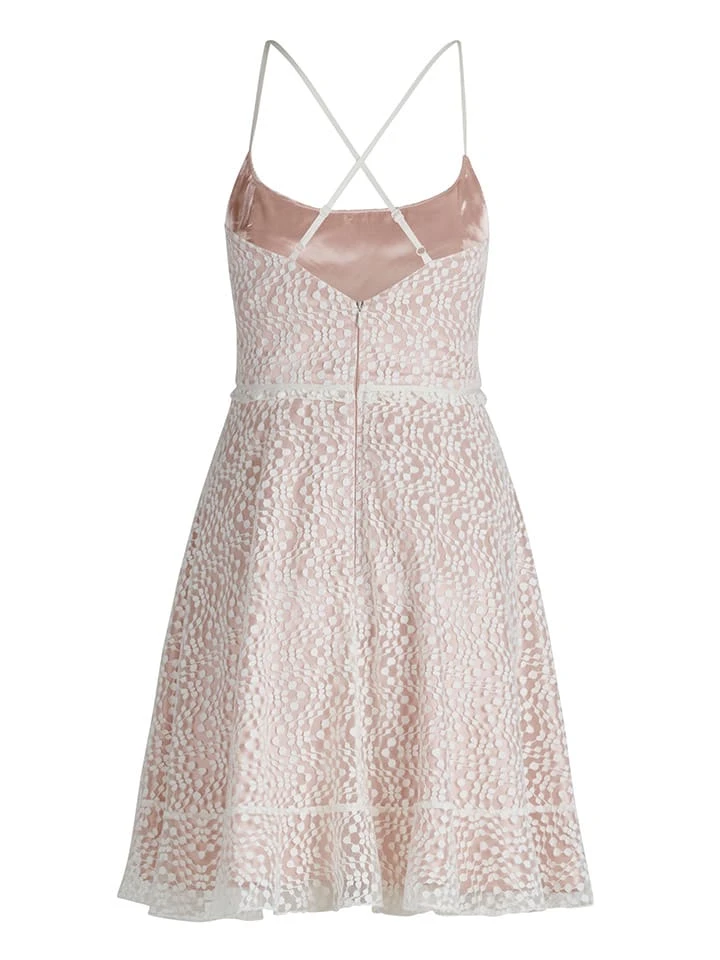 Vera Mont Kleid In Weiß/ Pink 3 Vera Mont Kleid In Weiß/ Pink – Bild 2