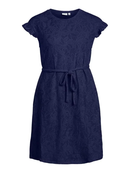Vila Kleid "Blomst" In Dunkelblau -Angebote Zart Stil Store vila kleid blomst in dunkelblau